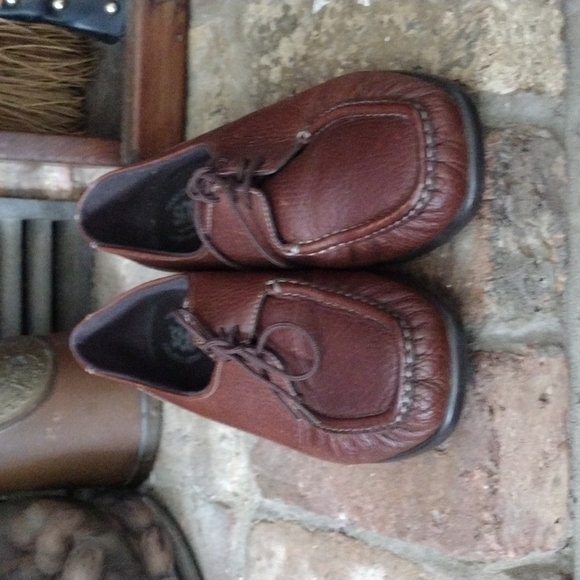 SAS Womens 9m Shoes Leather Moc Toe Lace Up Handcrafted USA Comfort Moccasins - Picture 2 of 9